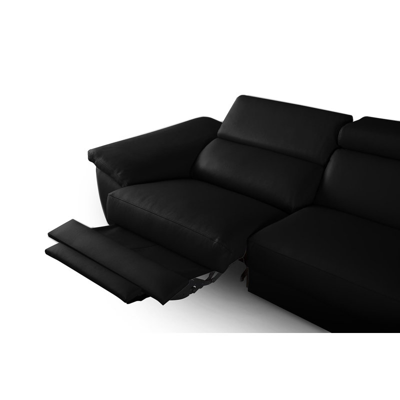 Metro Lane La Crosse Genuine Leather Electric Reclining Corner